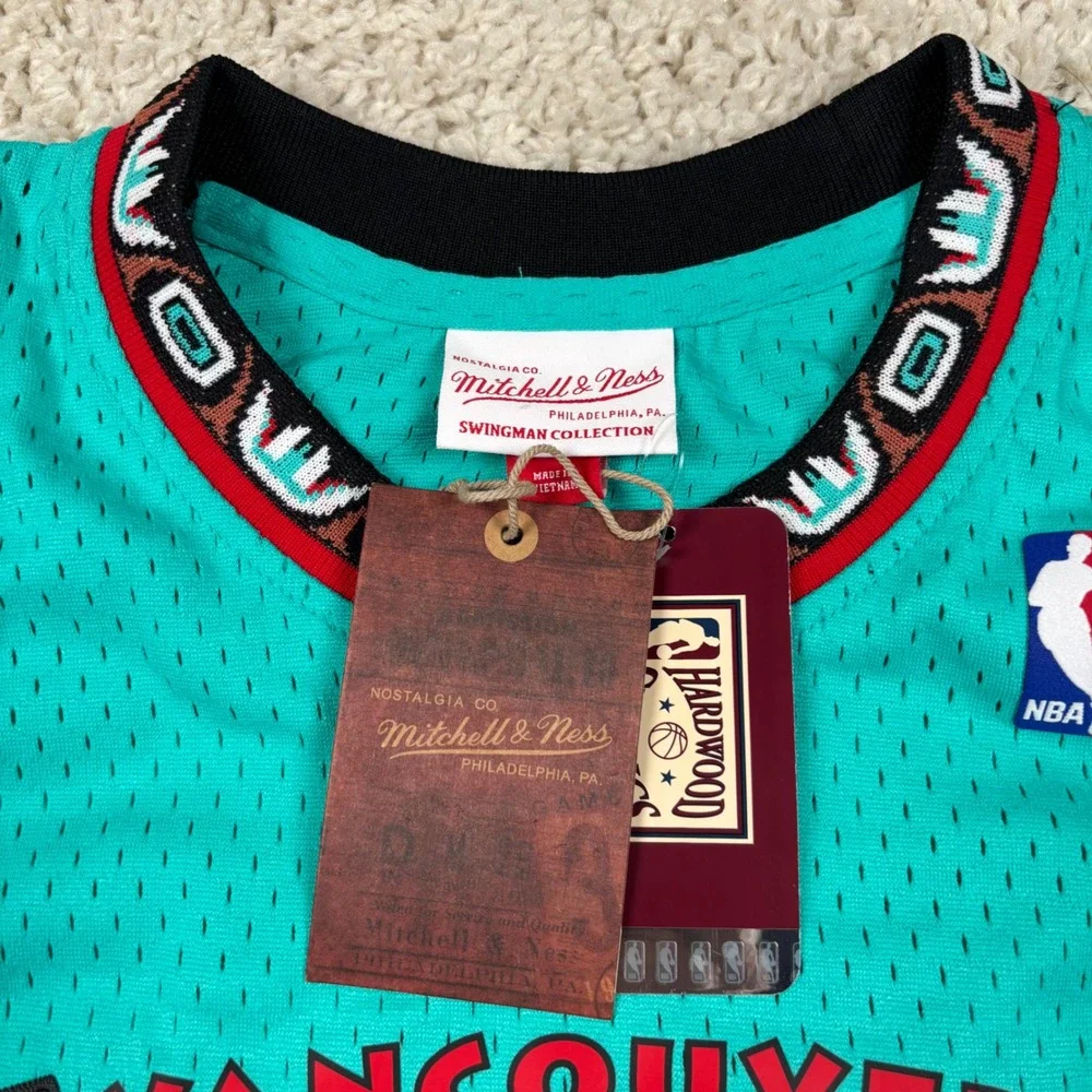 Mitchell & Ness Mike Bibby Vancouver Grizzlies #10 Jersey Kids L Teal NWT